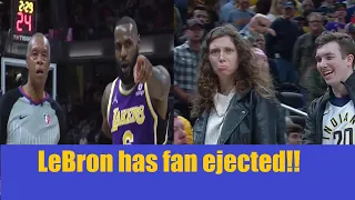 LeBron James had fan ejected from game!