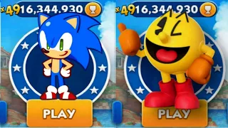 Sonic Dash - Hero Sonic VS Pacman _ Movie Sonic vs All Bosses Zazz Eggman