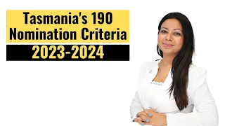 Tasmania's 190 Nomination Criteria 2023-2024