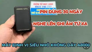 Định vị a8000 siêu nhỏ không dây giá rẻ mẫu mới , máy nghe lén mini từ xa chuẩn xác 100% pin 30 ngày