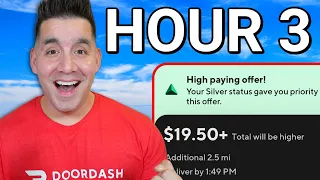 FOUR Hours Of SILVER DoorDash Dashing (FINALLY Worth It?)