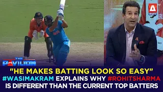 "He makes batting look so easy" #WasimAkram explains why #RohitSharma is different