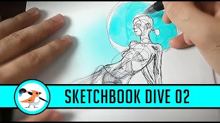 Sketchbook Dive 02 - "The Daily Swamp" - Gesture drawing