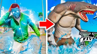 CONVERTÍ A FRANKLIN en el TIBURON HUMANO en GTA 5 (MODS) - ElChurches