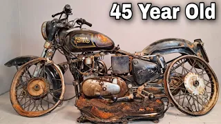 Old Bullet Restoration | Royal Enfield Bullet modify | Restored Old Motorcycle | Bike Restoration 🔴
