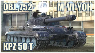 Object 752, M-VI-Yoh & Kpz 50 t • WoT Blitz Gameplay