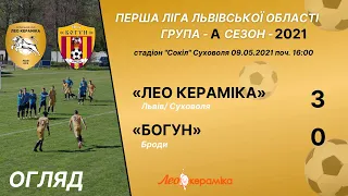 «ЛеоКераміка» - «Богун» Броди 3:0 (1:0). Огляд гри. 1 ліга Львівщини 2021, група А. 9.05.2021 р.