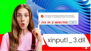 xinput1_3.dll is missing from your computer windows 11 / 10 /7 | 100% Fix xinput1_3.dll file missing