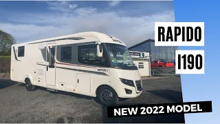 Rapido i190 - 2022 Model, Distinction motorhome walkthrough tour