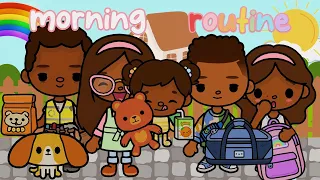 Family's School MORNING ROUTINE! *BUSY* 🌤 || WITH VOICE🔊 || Toca Boca Roleplay #tocaboca