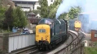 Class 55 Deltic 55019 Mega Thrash and Clag Keighley 21st May 2011