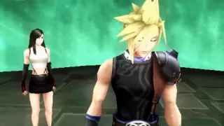 Cloud and Tifa Dissidia 012 Duodecim Scenes FFVII