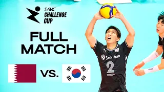 🇶🇦 QAT vs. 🇰🇷 KOR - AVC Challenge Cup 2024 | Pool Play - presented by VBTV