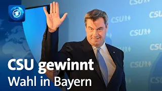 Landtagswahl in Bayern: CSU gewinnt, Freie Wähler zweitstärkste Kraft, FDP raus