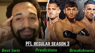 PFL Regular Season Week 3 Predictions/Breakdowns & Best Bets!