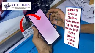 iPhone 13 Pro Max Stuck on White Screen Bug Fix After Update 2023 | Disply Jumper Solution 100%