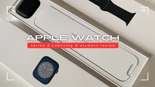 Apple Watch Series 8 aesthetic unboxing + student's review