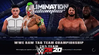 WWE 2K20 Rey Mysterio & Dominik Mysterio VS. Aj Styles & Omos | WWE 2K20 Tag Team Elimination Match