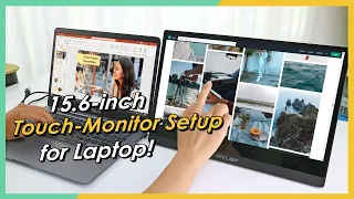 Connect Touch Monitor to Laptop by HDMI Port (Windows10 Touch Screen Trouble Shooting)｜GeChic