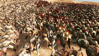 300 SPARTA VS 1000 GLADIATOR - MASSIVE BATTLE TOTAL WAR ROME 2