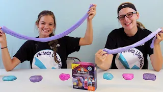 Testing Elmer's Galaxy Slime Starter Pack! // Victoria_Lilee Vids