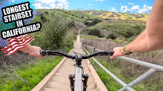 CONQUERING THE LONGEST STAIR SET EVER ON MY MTB!