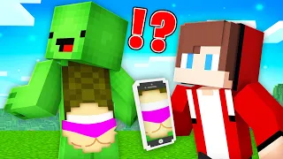 JJ Use IPHONE for PRANK on Mikey in Minecraft! - Maizen