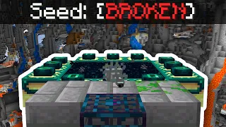 So I did a speedrun on a BROKEN Minecraft Seed...