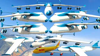 GTA V: Ultra Biggest Cargo Plane Best Extreme Longer Crash and Fail Compilation