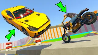 GTA 5 ONLINE 🐷 FERRARI VS MOTO ARRUGINITA !!! 🐷 LTS 🐷DAJE !!