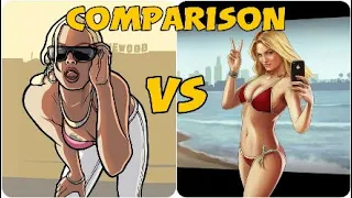 GTA SAN ANDREAS VS GTA V COMPARISON