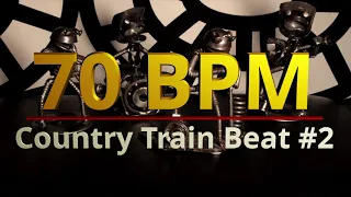 70 BPM - Country Train Beat #2 - 4/4 Drum Beat - Drum Track