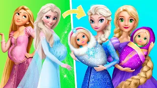 Elsa et Raiponce Avec les Enfants / 32 Idées Brico Poupées Disney