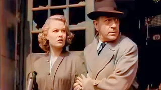 Film-Noir | Escape Route / I'll Get You (1952) George Raft, Sally Gray | Colorized