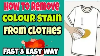 How to Remove Colour stain from clothes