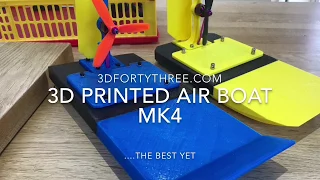 3D Printed Air Boat Swamp Boat Part 3 - 3Dfortythree.com