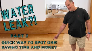 How to find a water leak behind a wall - part 2