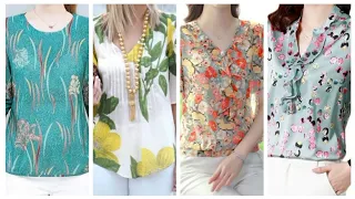 simply gorgeous casual wear printed tops 2024 unique and awesome dress with prints|||