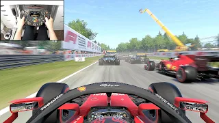 First Time Playing F1 2021 - Ferrari Monza (Steering Wheel + Paddles) Gameplay