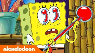 SpongeBob | SpongeBob Merusak "Cuti Sakit" Squidward 🤒 | Nickelodeon Bahasa