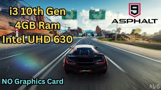 asphalt 9 low end pc gaming test 2023/ i3/4gb ram/ without graphics card/ best car games pc