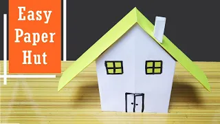 Easy Origami Hut Paper Craft Idea | Make Paper House School Project Origami