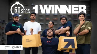 Taking Subscribers Sneaker Shopping: 1 LAKH Giveaway | Powered By @CRED_club