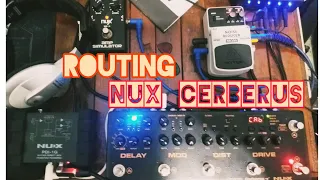 Routing NUX Cerberus & Amplifier Simulator