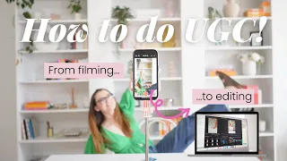 UGC Content Creation Day in my Life 🎬 How to film & edit UGC content | BTS VLOG