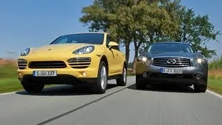 Infiniti FX vs. Porsche Cayenne - Angriff aus dem Nichts