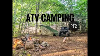 ATV Camping Pt2 - Ultimate Breakfast Sandwich, Crooked Creek Falls & Look-Off.