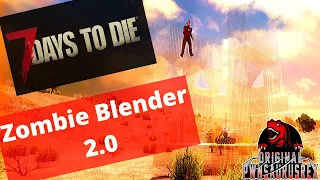 7 Days To Die Alpha 18 Glass Blender Horde Night Base - 7D2D Blender Base for Horde Nights