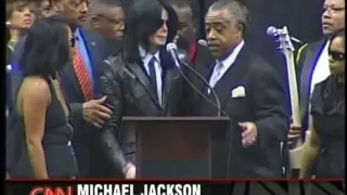 Michael Jackson at James Browns Funeral 2006