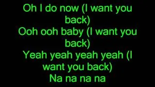 I Want You Back - Glee (Lyrics)